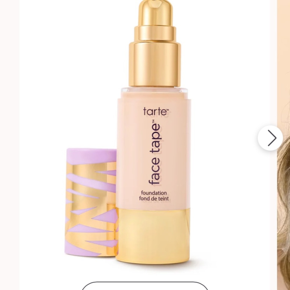 Tarte Face Tape Foundation full coverage matte finish, waterproof